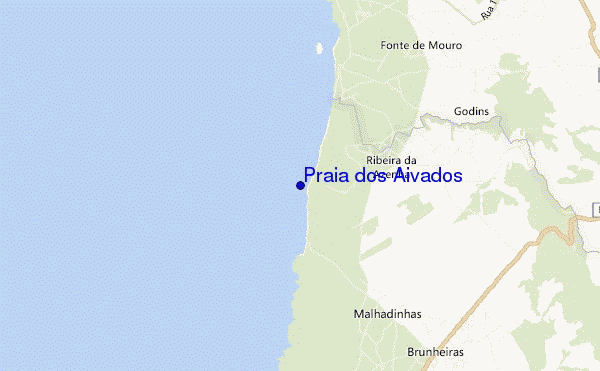Praia dos Aivados location map