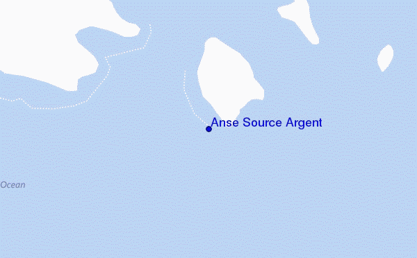 Anse Source Argent location map