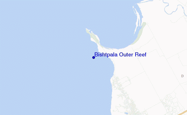 Bishtpala Outer Reef location map