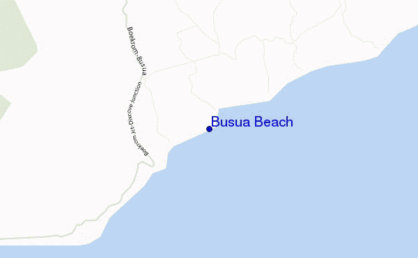 Busua Beach location map