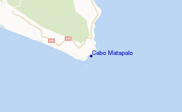Cabo Matapalo location map