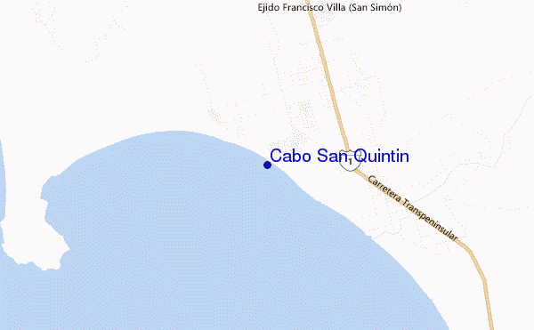 Cabo San Quintin location map