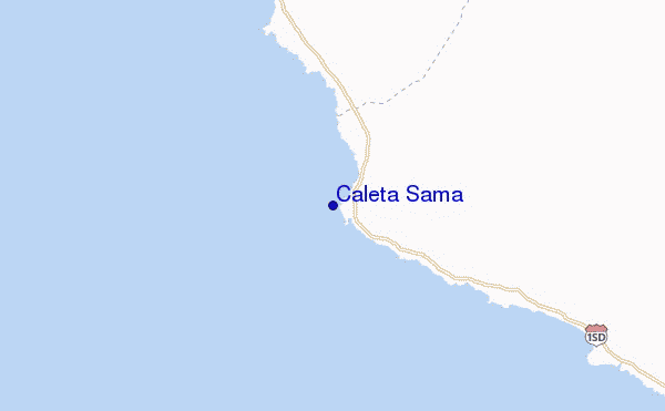 Caleta Sama location map