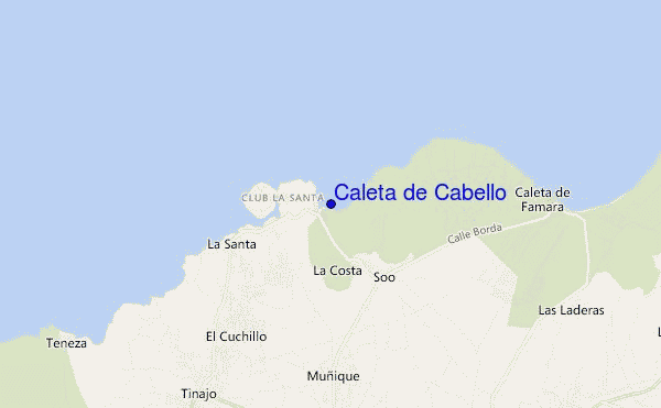 Caleta de Cabello location map