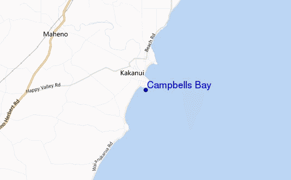 Campbells Bay location map
