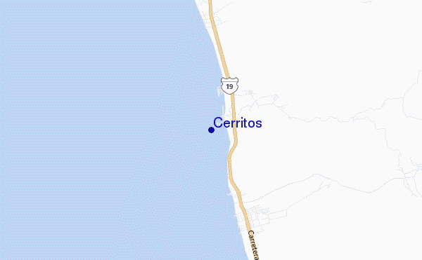 Cerritos location map