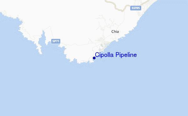Cipolla Pipeline location map