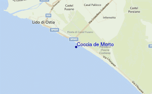 Coccia de Morto location map