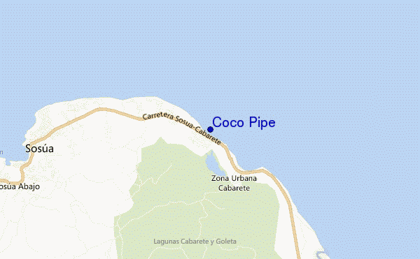 Coco Pipe location map