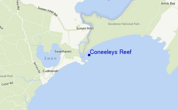 Coneeleys Reef location map