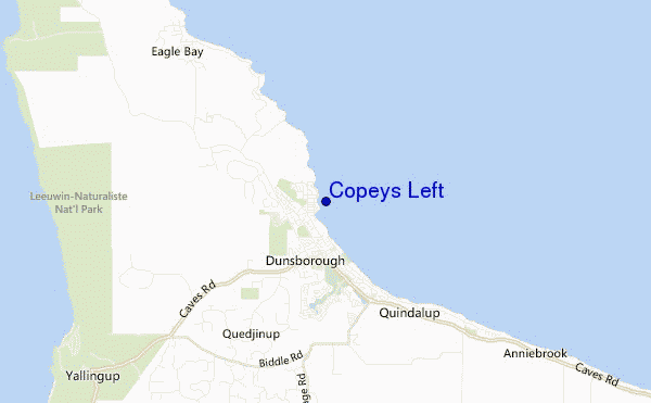 Copeys Left location map
