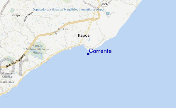 Corrente location map