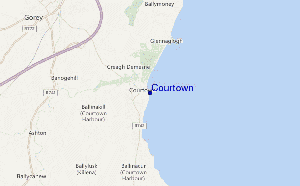 Courtown location map