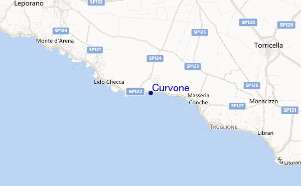 Curvone location map