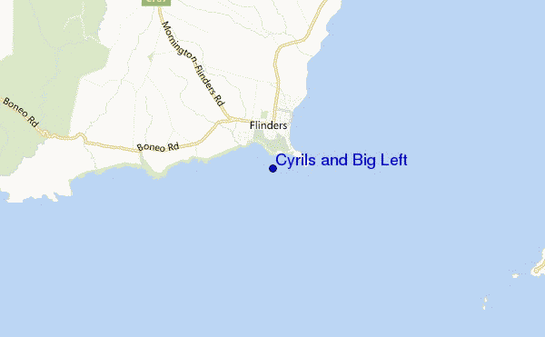 Cyrils and Big Left location map