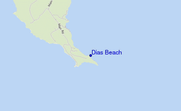 Dias Beach location map
