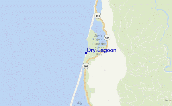 Dry Lagoon location map