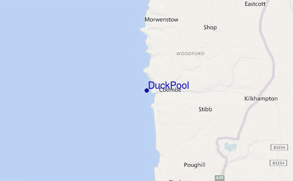 Duckpool Bay location map