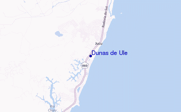Dunas de Ule location map