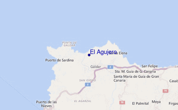 El Agujero location map