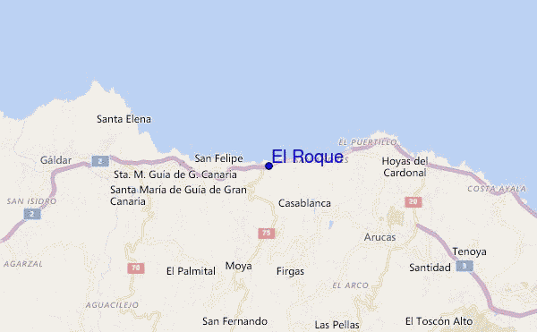 El Roque location map