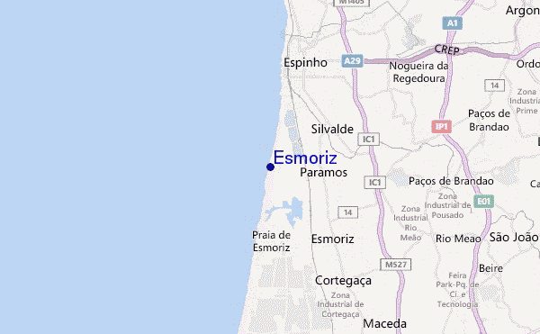 Esmoriz location map