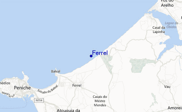 Ferrel location map
