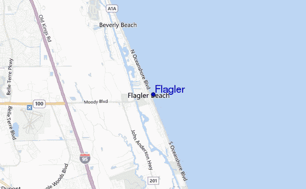 Flagler location map