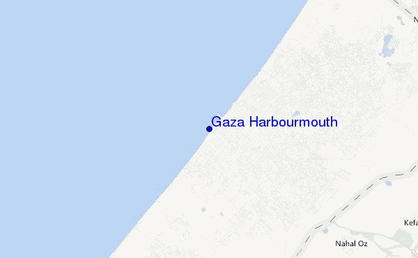 Gaza Harbourmouth location map