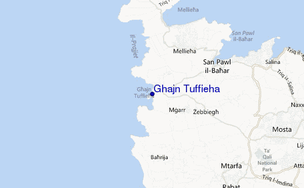 Ghajn Tuffieha location map