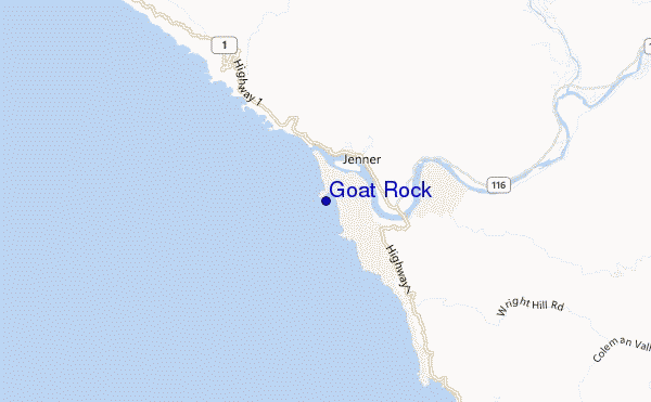 Goat Rock location map