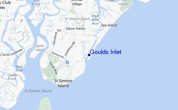 Goulds Inlet location map