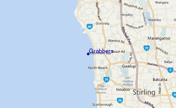 Grabbers location map