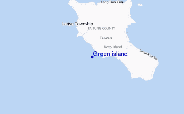 Green island location map