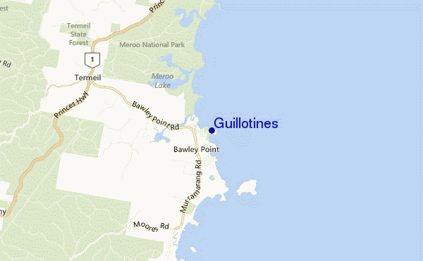 Guillotines location map