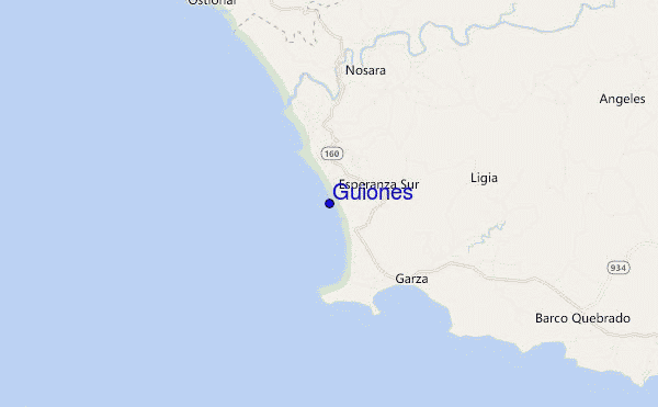 Guiones location map