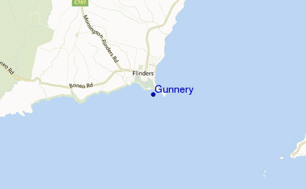 Gunnery location map