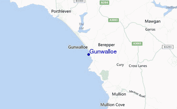 Gunwalloe location map