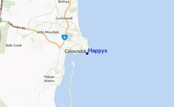 Happys location map