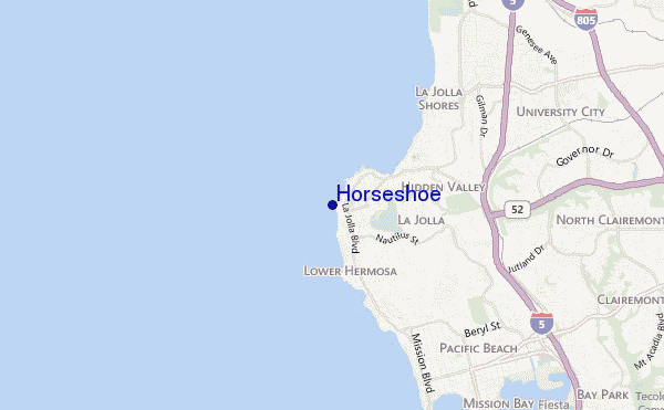 Horseshoe location map