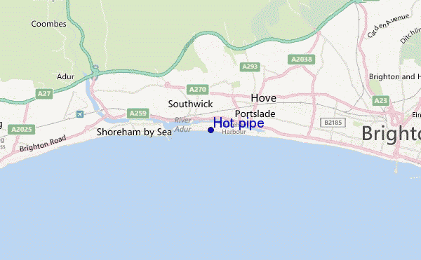 Hot pipe location map