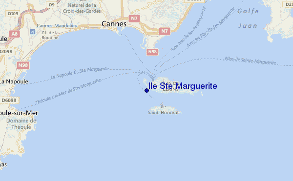 Ile Ste Marguerite location map