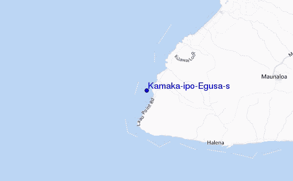 Kamaka'ipo/Egusa's location map