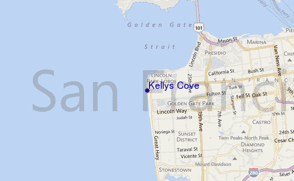 Kellys Cove location map