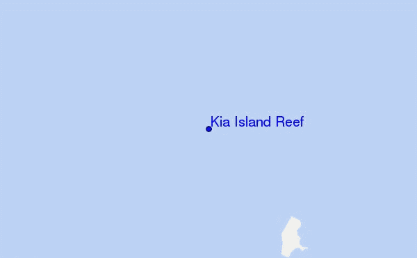 Kia Island Reef location map