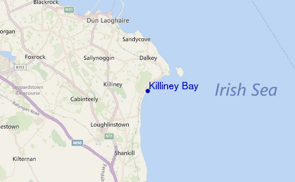 Killiney Bay location map