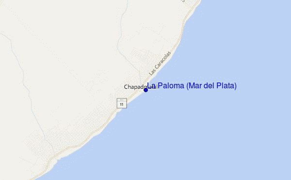 La Paloma (Mar del Plata) location map