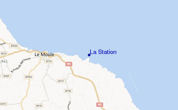 La Station location map