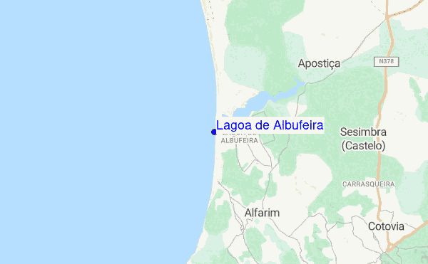 Lagoa de Albufeira location map