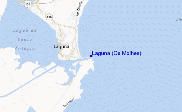 Laguna (Os Molhes) location map